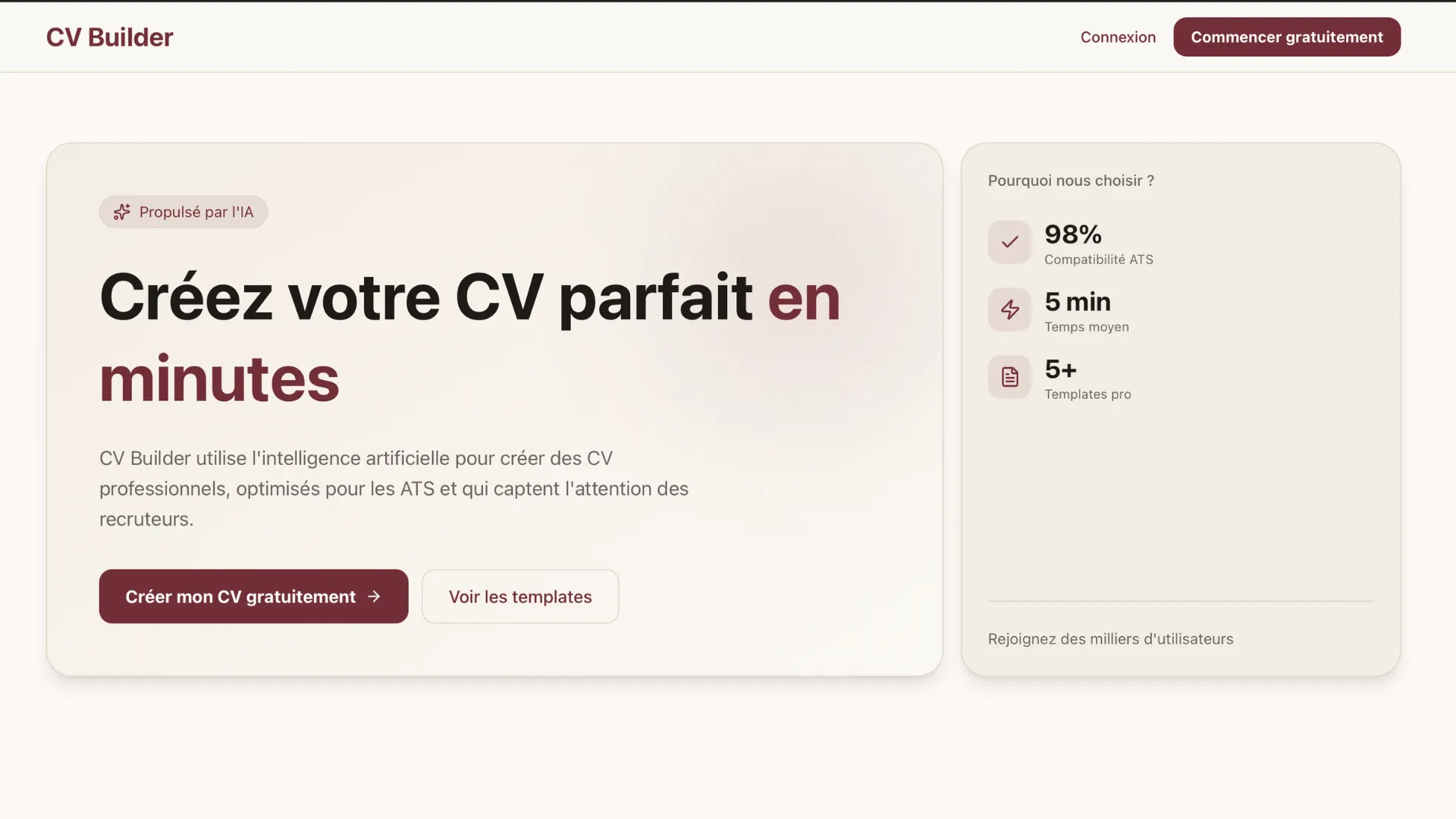 CV Builder — Next.js 16, TypeScript, OpenAI API
