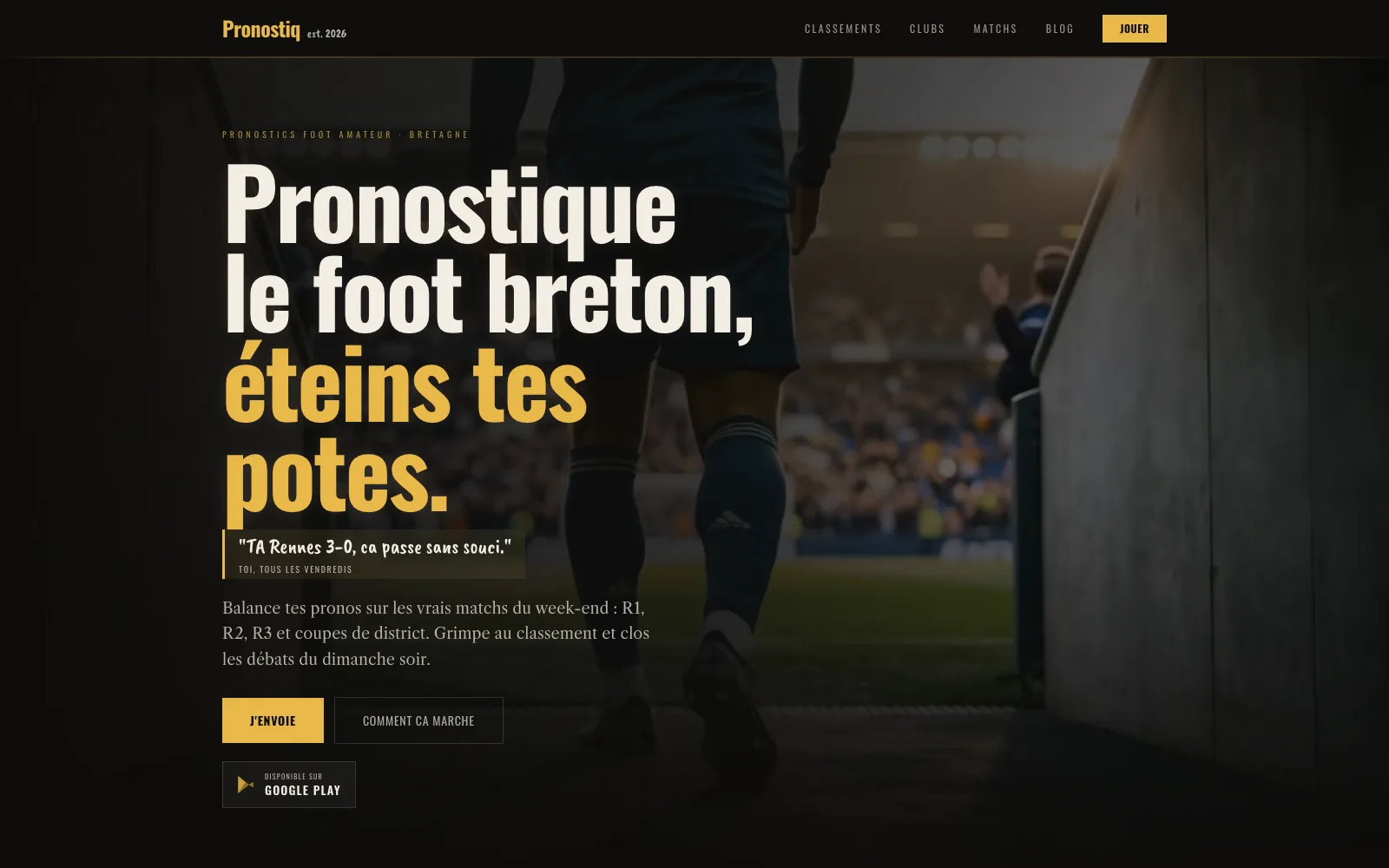 Pronostiq · Ionic, React 19, Capacitor